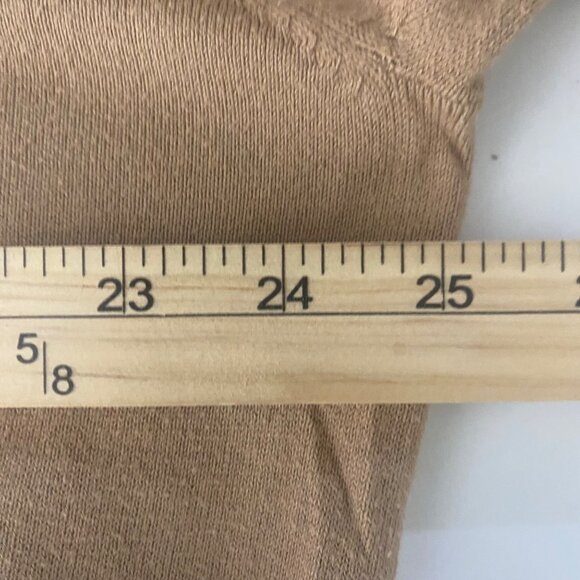 Michael Kors V-Neck Sweater Mens  XL Tan Cotton Blend Long Sleeve Pullover - Picture 7 of 8